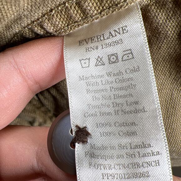 Everlane The Cinchable Chore Jacket 100% Cotton Tan Size Small - Picture 8 of 8